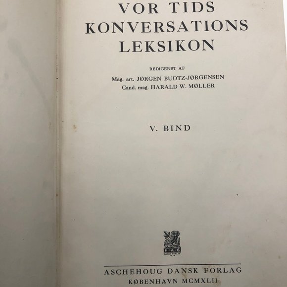 Vor Tids Konversations Leksikon in Danish 1948 Antique Encyclopedia - Picture 4 of 8